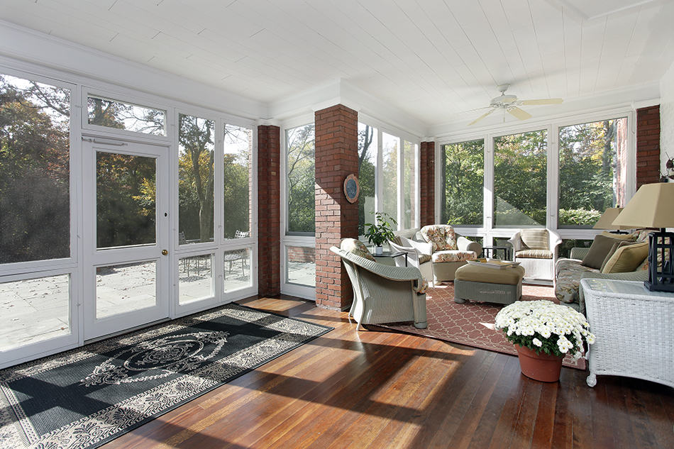 Classy Porch in Wicker and Wood