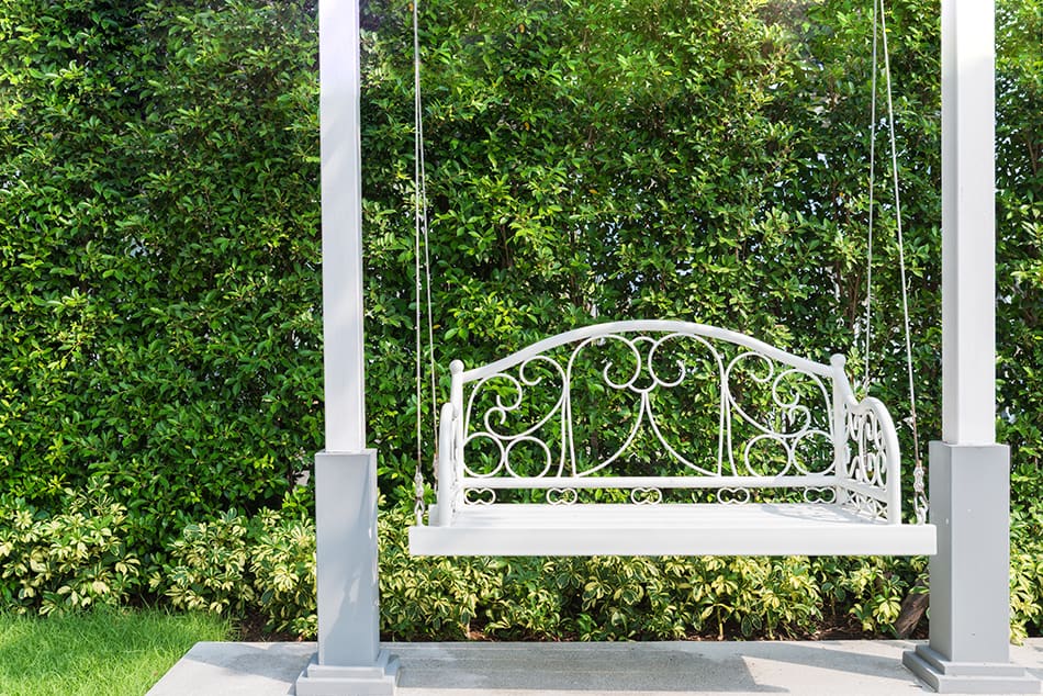 Decorative Metal Porch Swing
