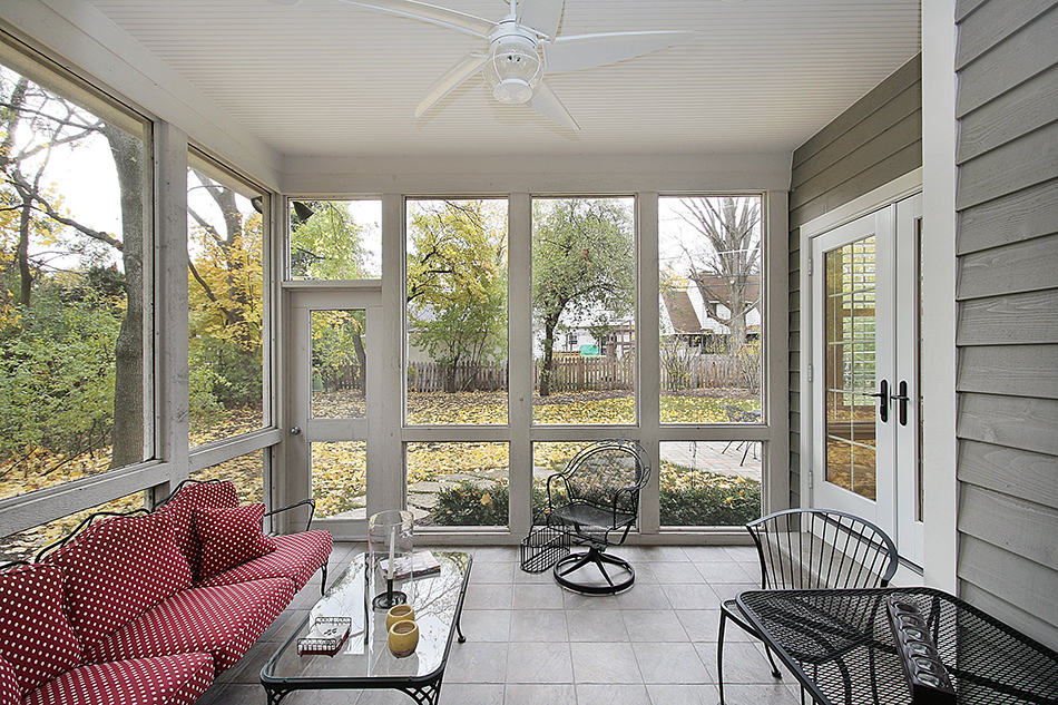 Entry Porch with Comfortable Sitting Area