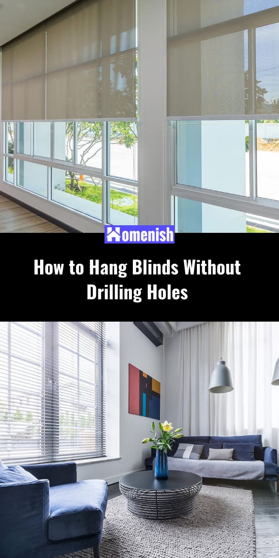 How to Hang Blinds Without Drilling Holes 
