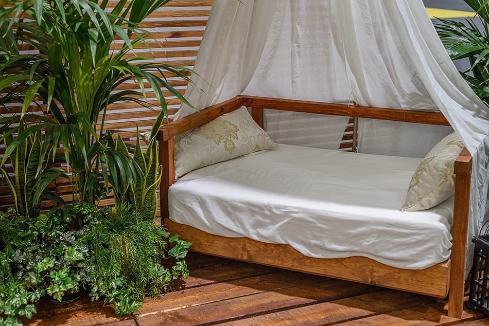 Wooden Lounge Bed