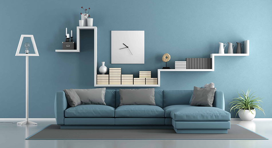 Blue Furniture with Blue Walls