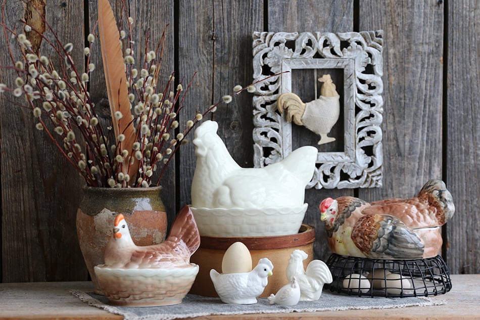 Ceramic Roosters