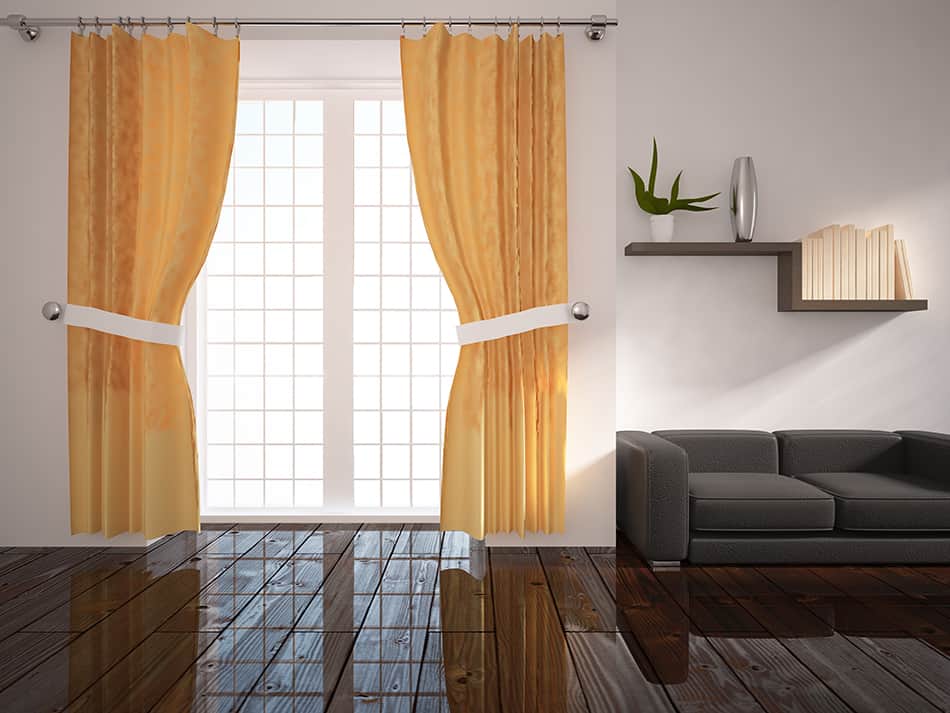 Having the odd-colored curtain