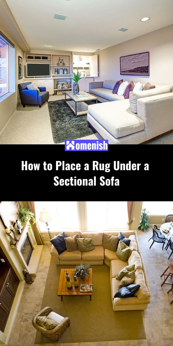 How to Place a Rug Under a Sectional Sofa