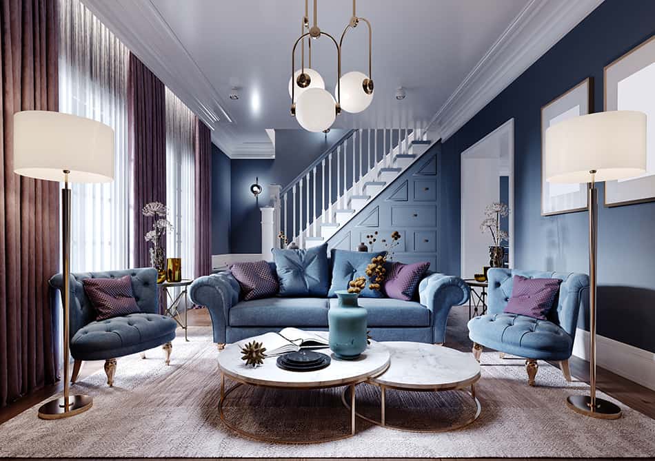 Marble and Gold Coffee Table