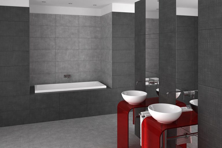 12 Bold and Beautiful Grey and Red Bathroom Ideas - Homenish