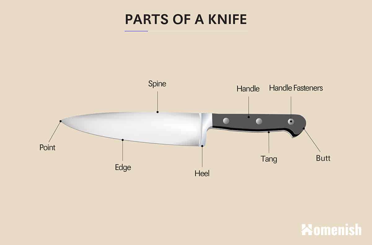 Parts of a Knife Diagram