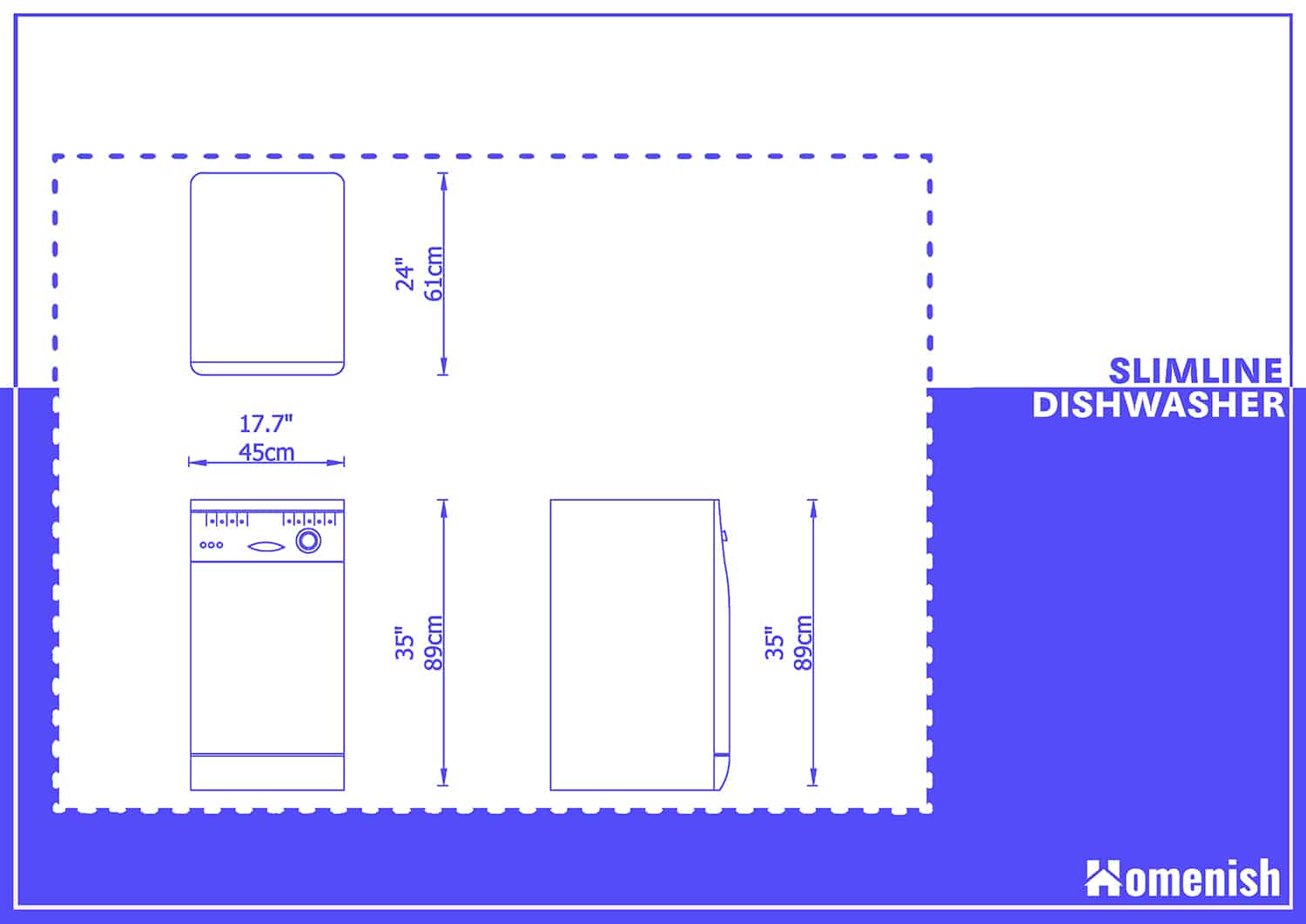 Slimline Dishwasher Dimensions