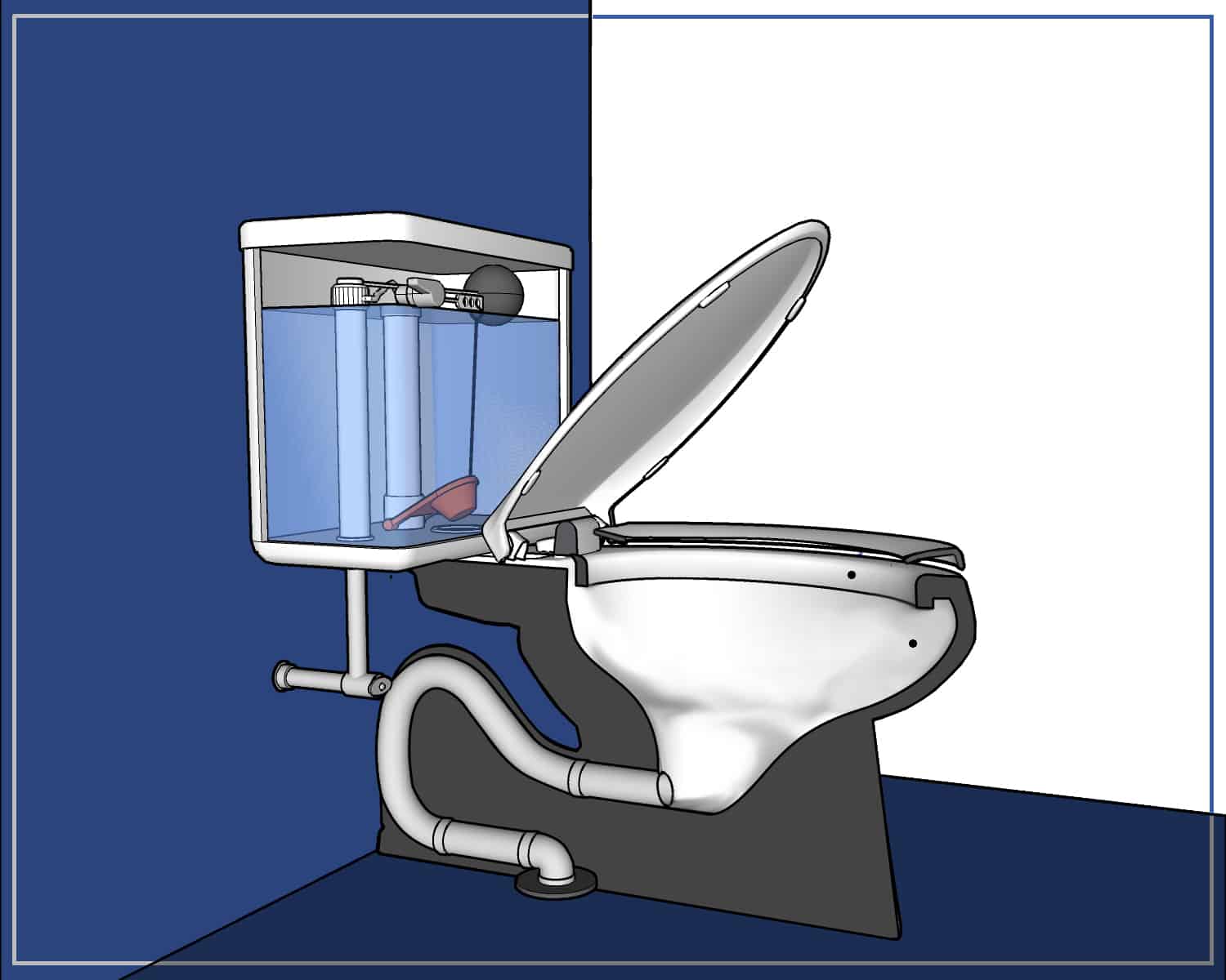 Parts of a toilet explained