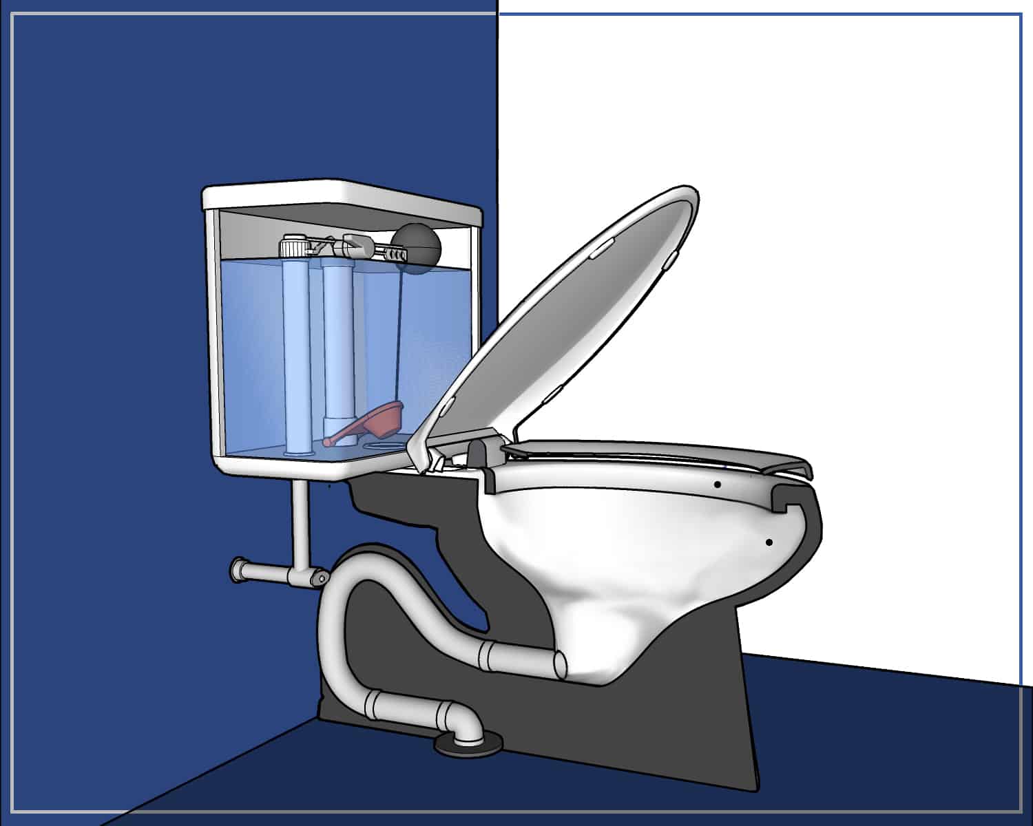 Parts Of A Toilet And How It Works 3 Detailed Diagrams Homenish