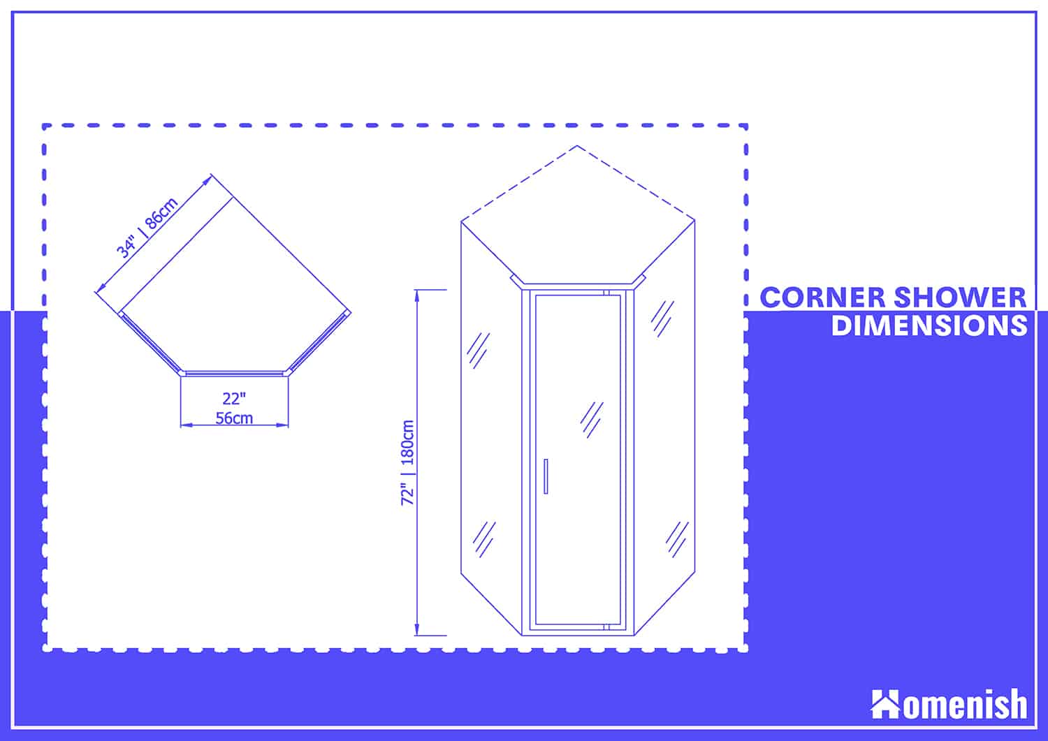 Corner Shower Dimensions