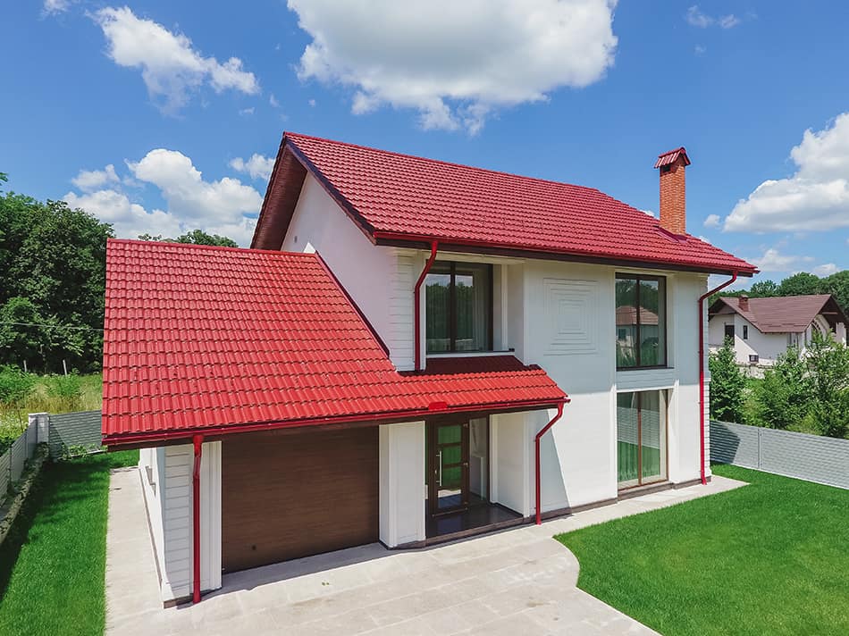 Exterior Colors for a House With Red Roof 