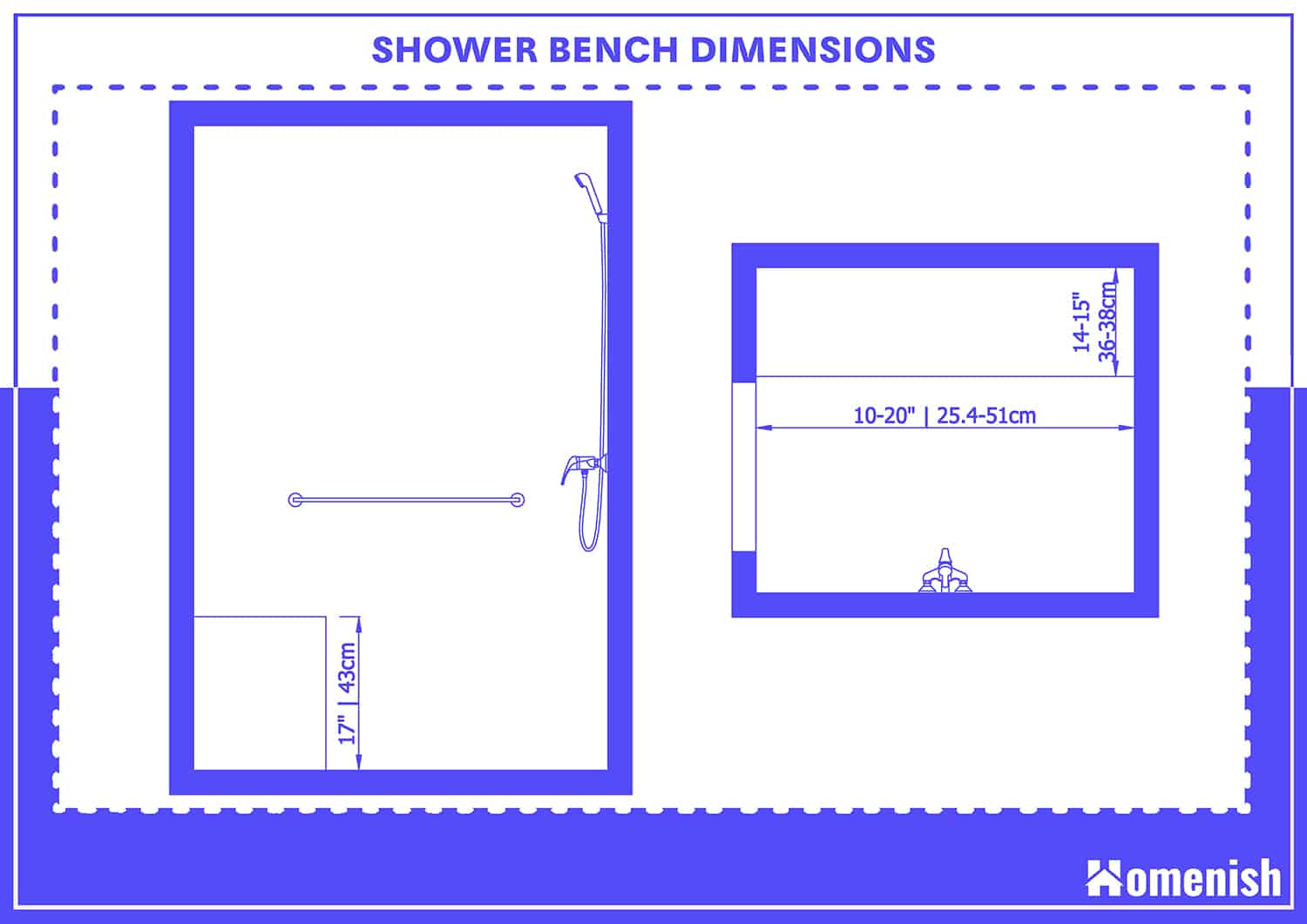 Shower Bench Dimensions