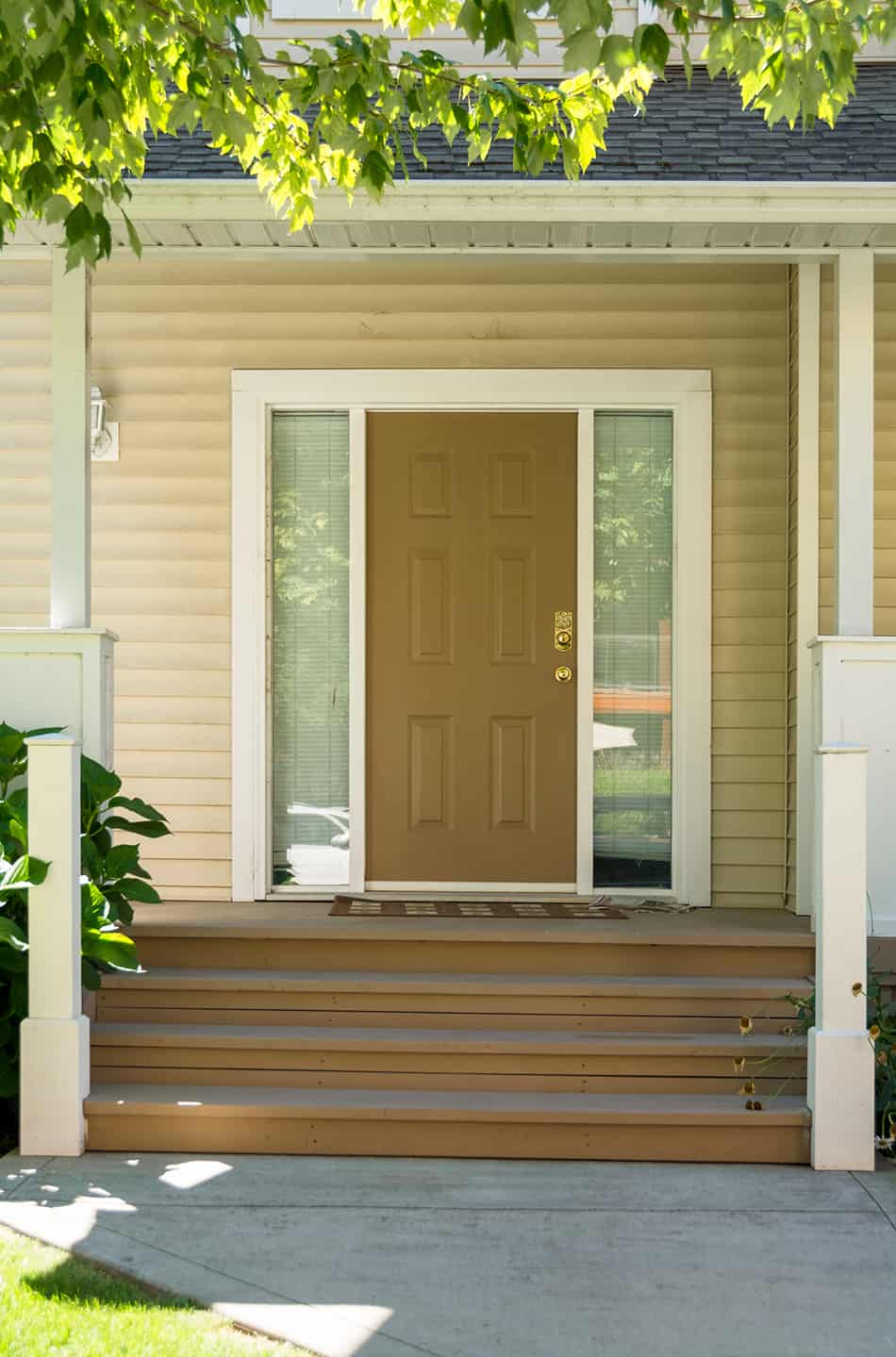 Dark Green with Light Green Siding