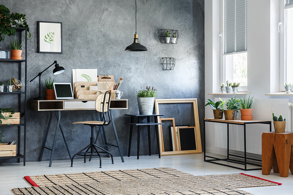 Flat Weave Rugs in a Modern Office