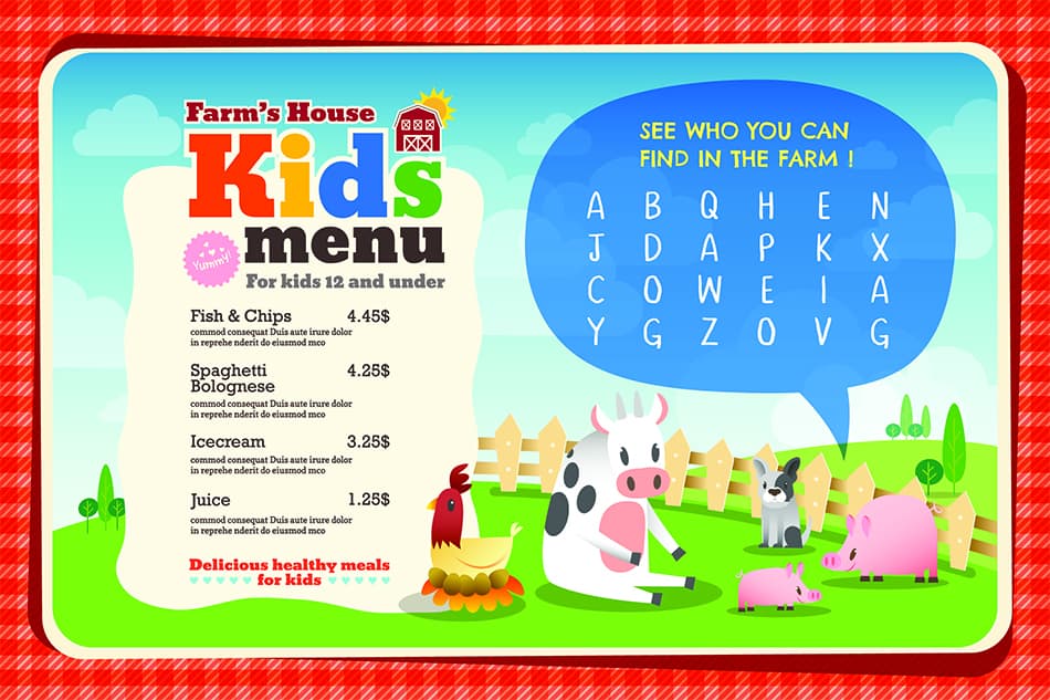 Kids' Placemats