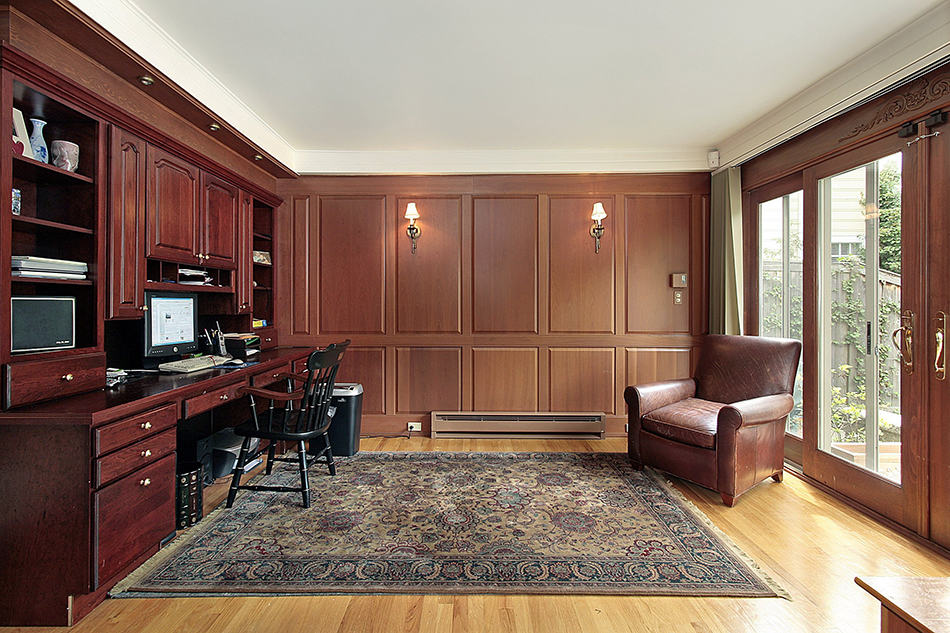 Oriental Rug in a Luxury Home Office