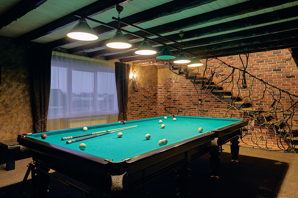 Pool Table in the Basement