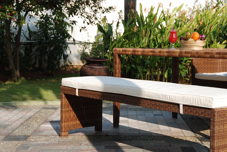 Rattan Bench