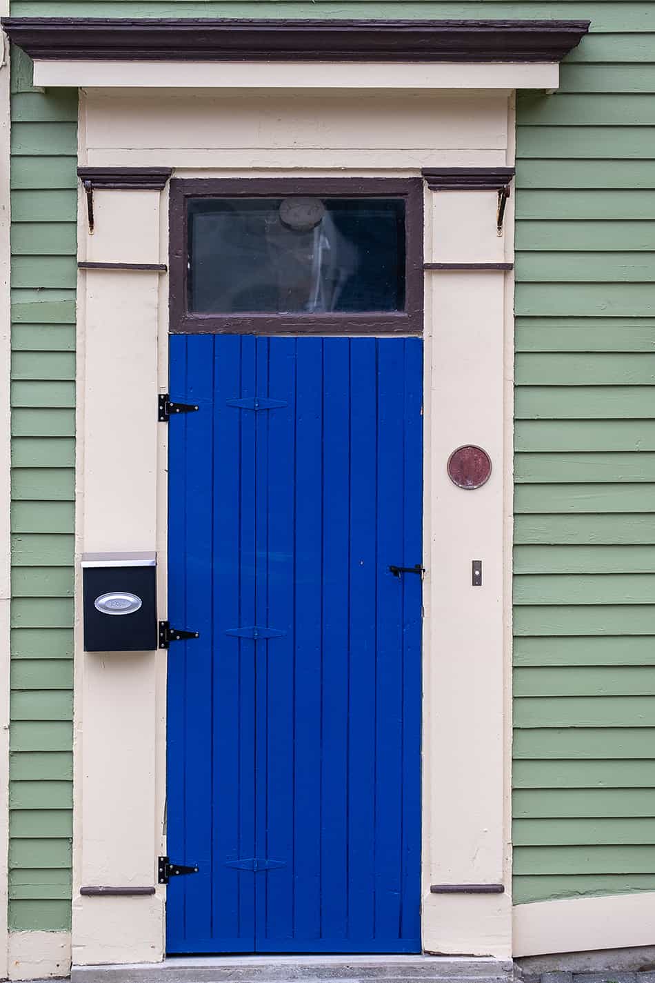 Royal Blue with Cool Green Siding