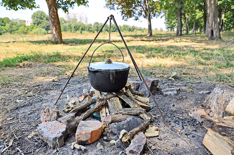 Tripod Cooking Plate