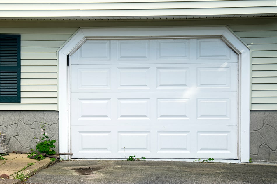 Vinyl faux wood garage doors