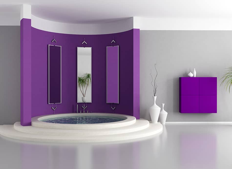 Add a Feature Wall in Purple