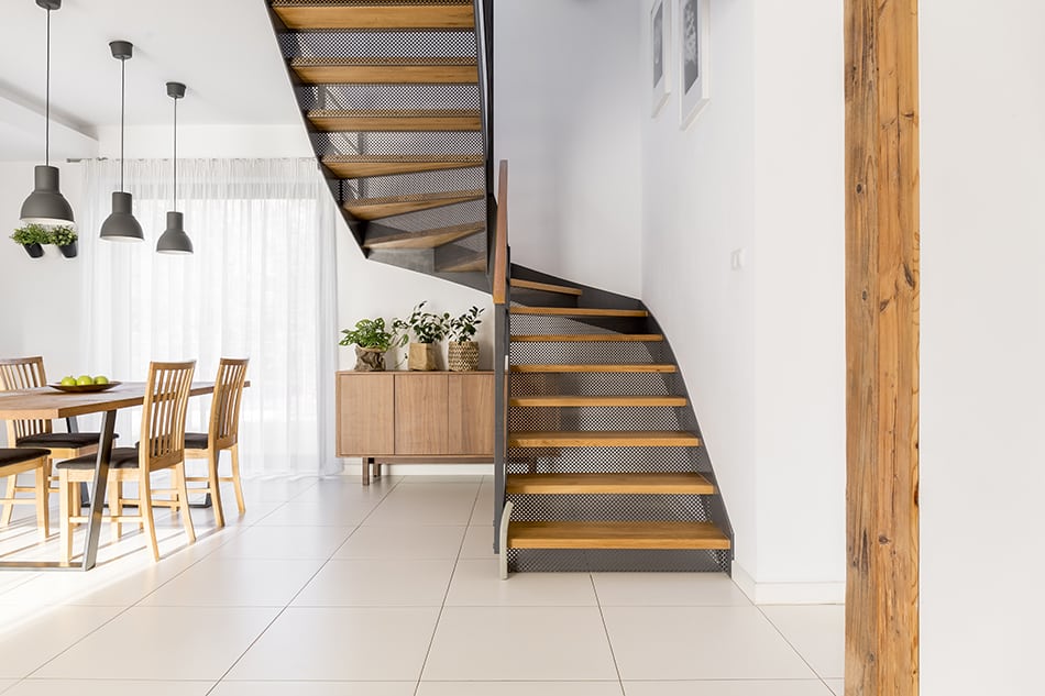 Blend Modern Staircase with Open-Plan Spaces