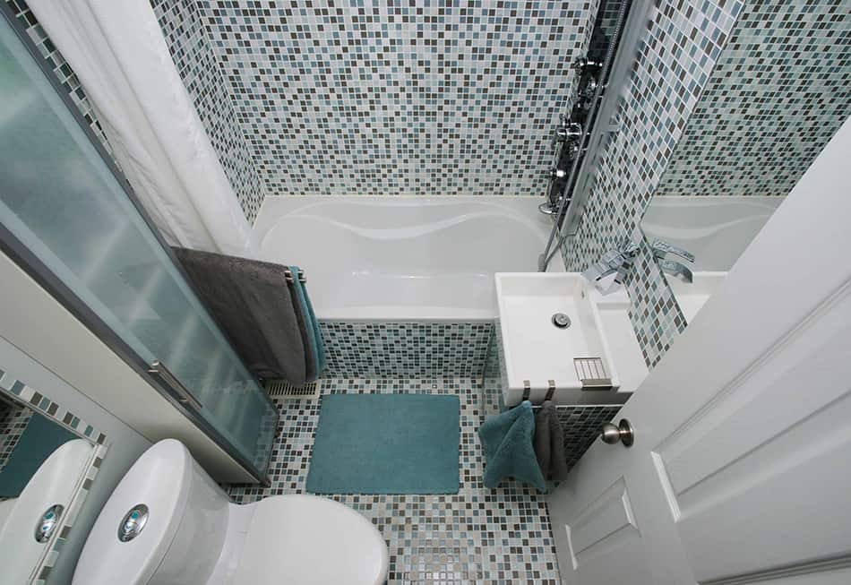 Continue the Floor Tiles to the Walls
