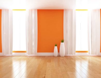 What Color Curtains Go With Orange Walls?