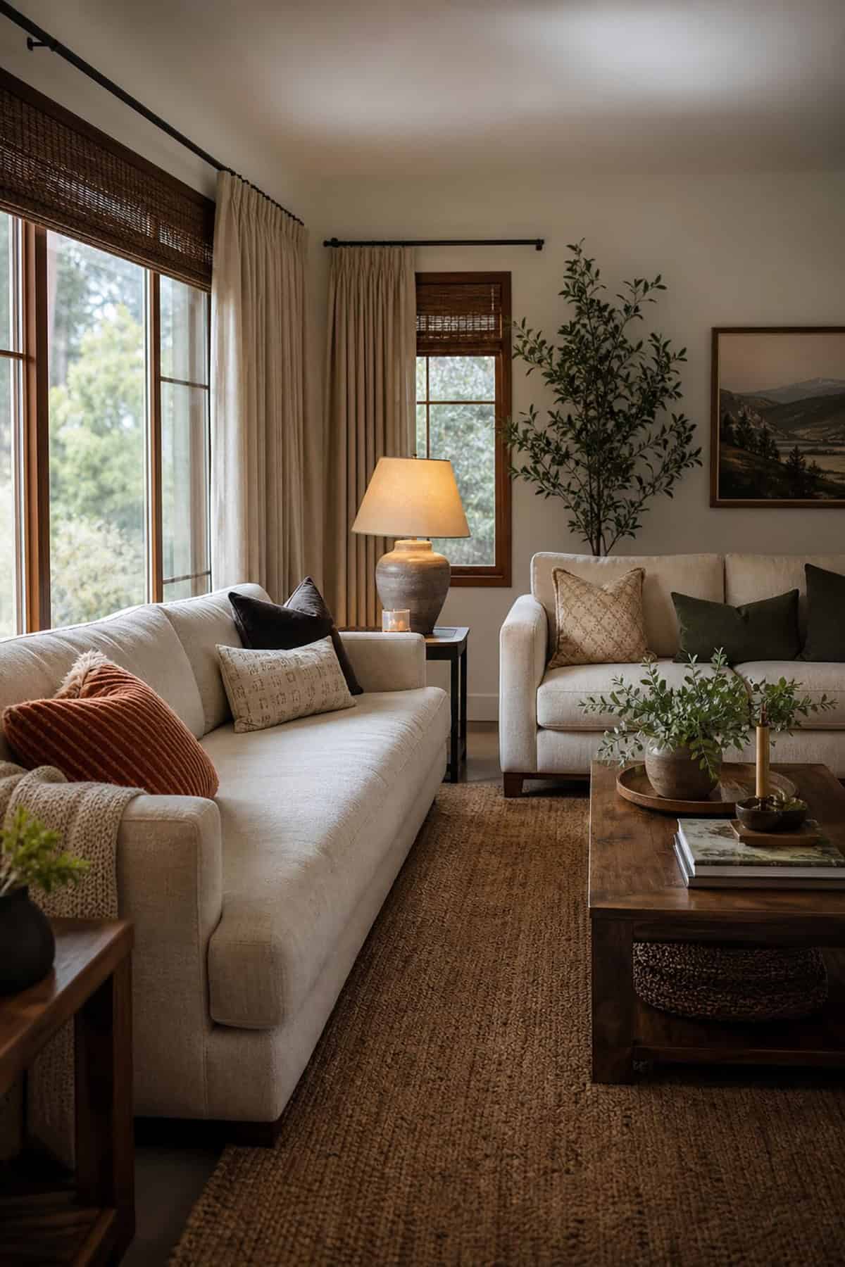 One Long Sofa Paired With a Small Loveseat