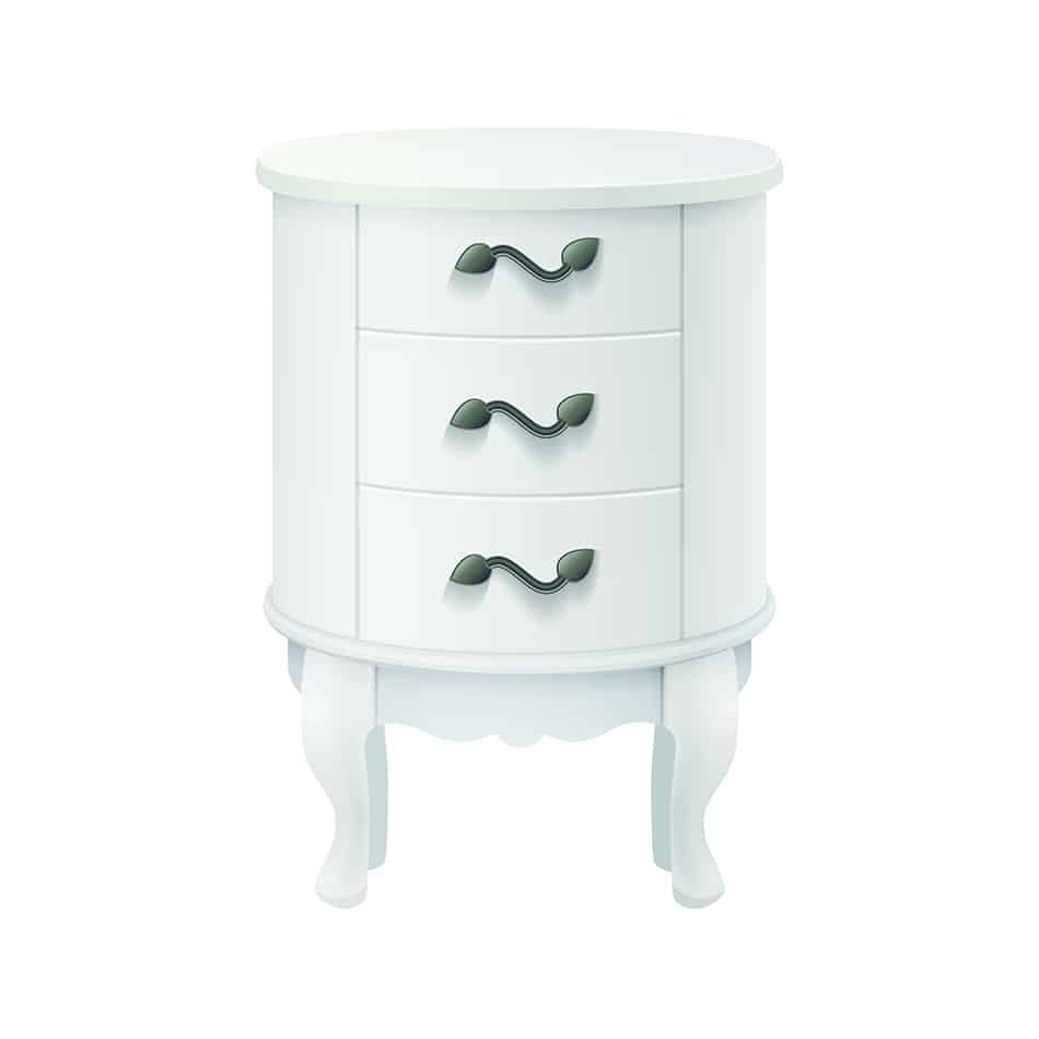 Round or Oval Nightstands