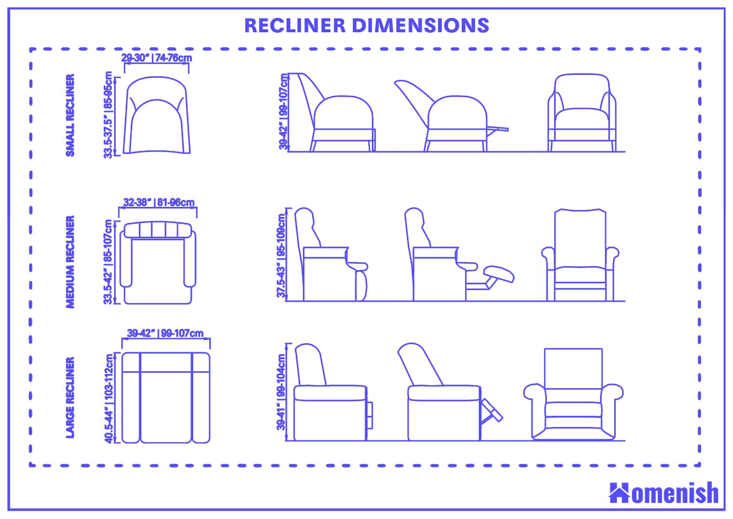 Recliner Dimensions