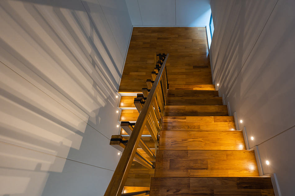 Wooden Staircase for an Urban Feel