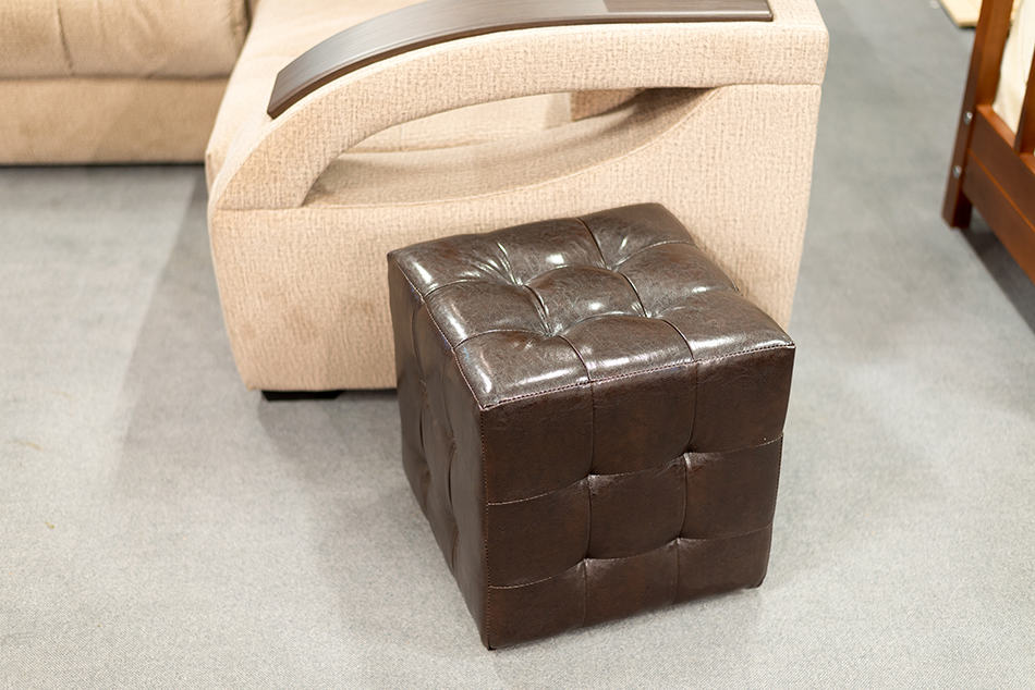 Leather Ottoman