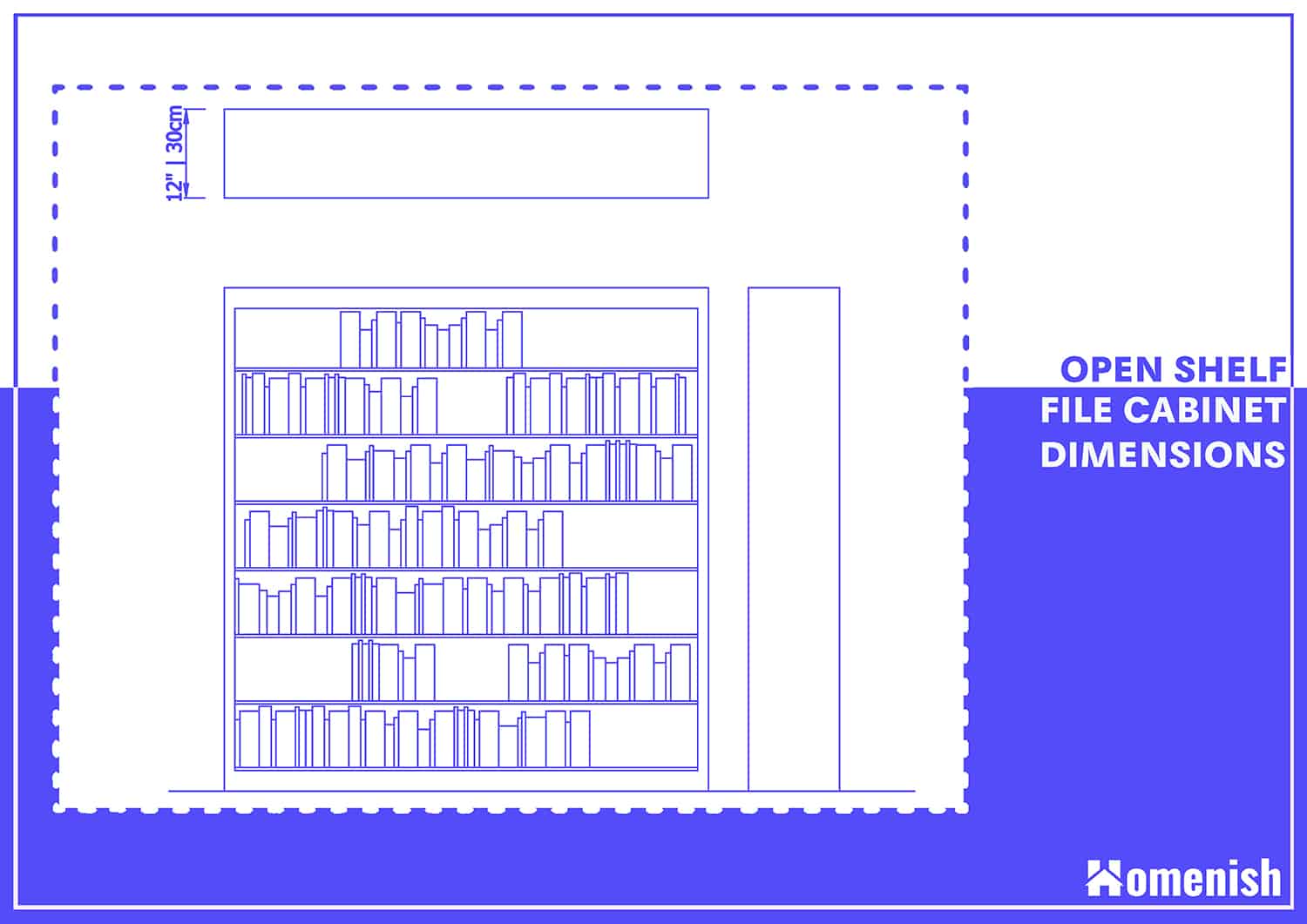 Open Shelf File Cabinet Dimensions
