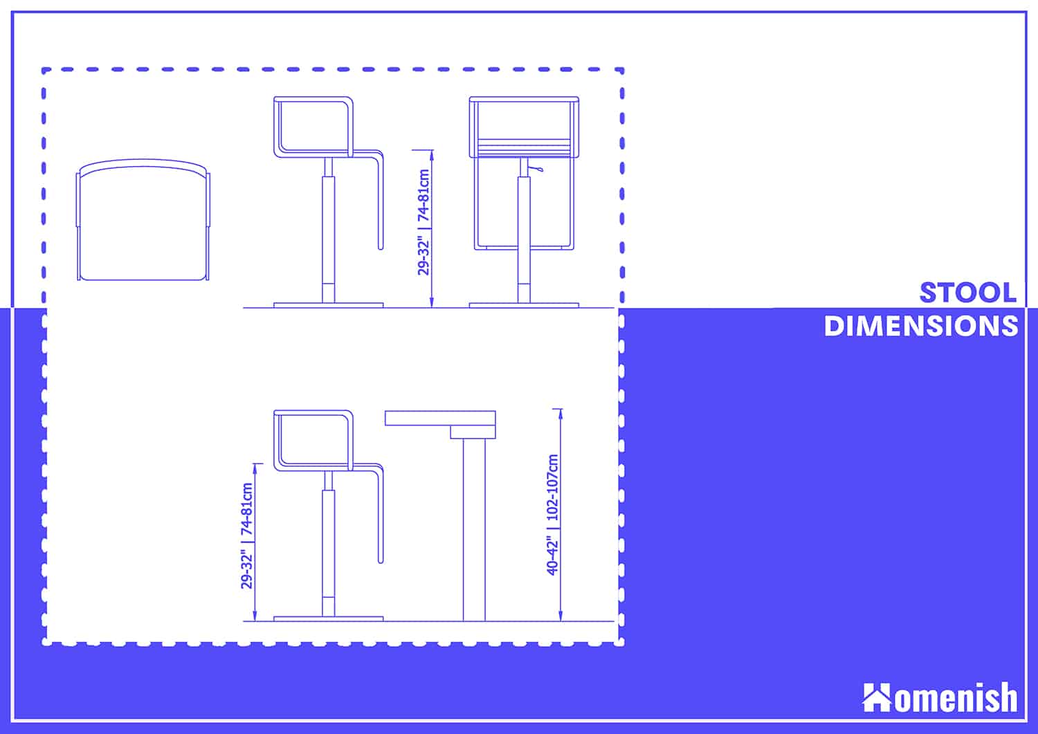 Bar Stool Dimensions