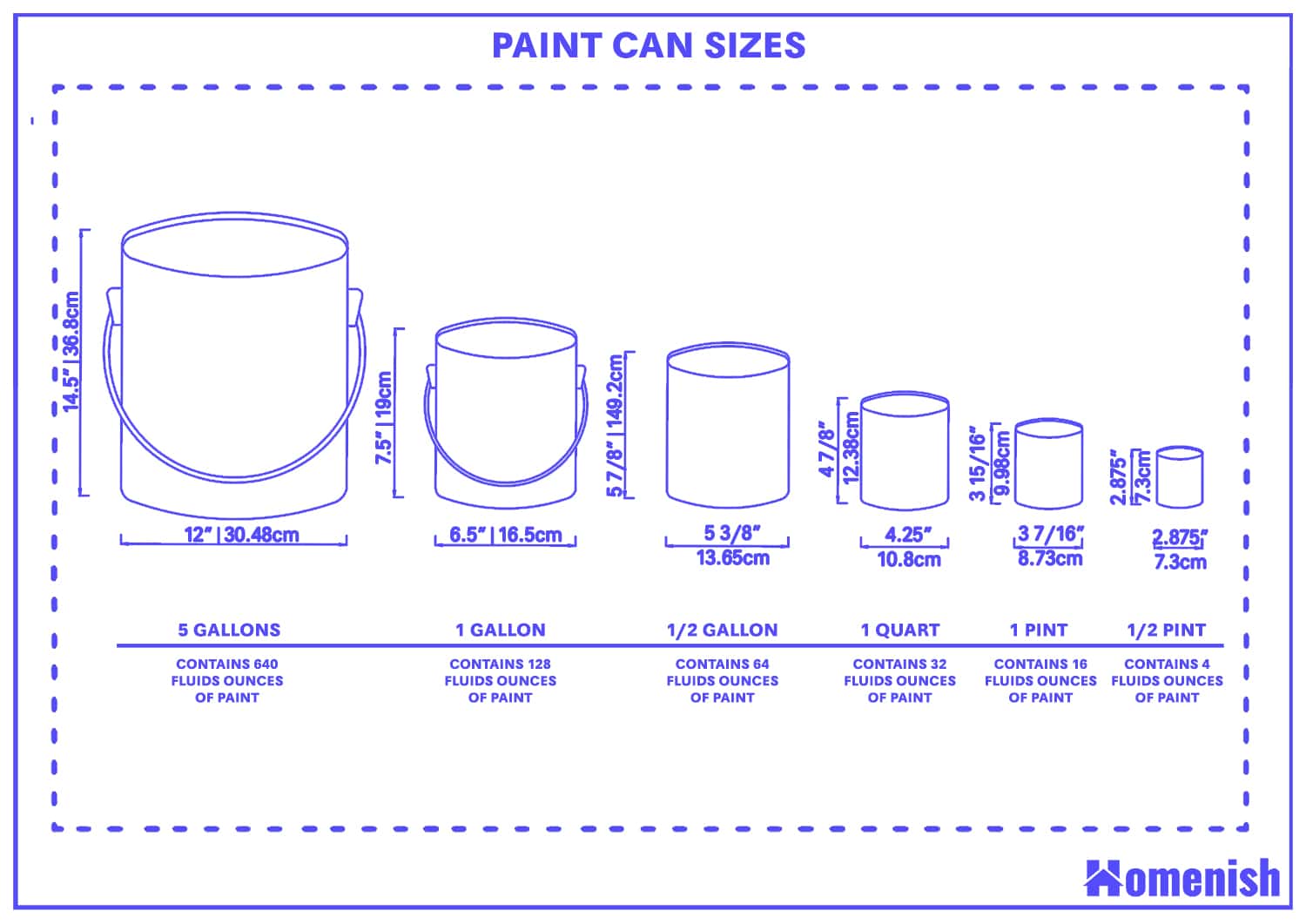 Paint Can Sizes
