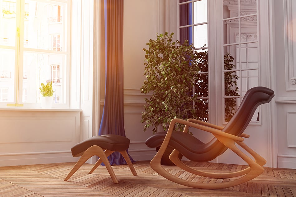 Reclining rocking chair