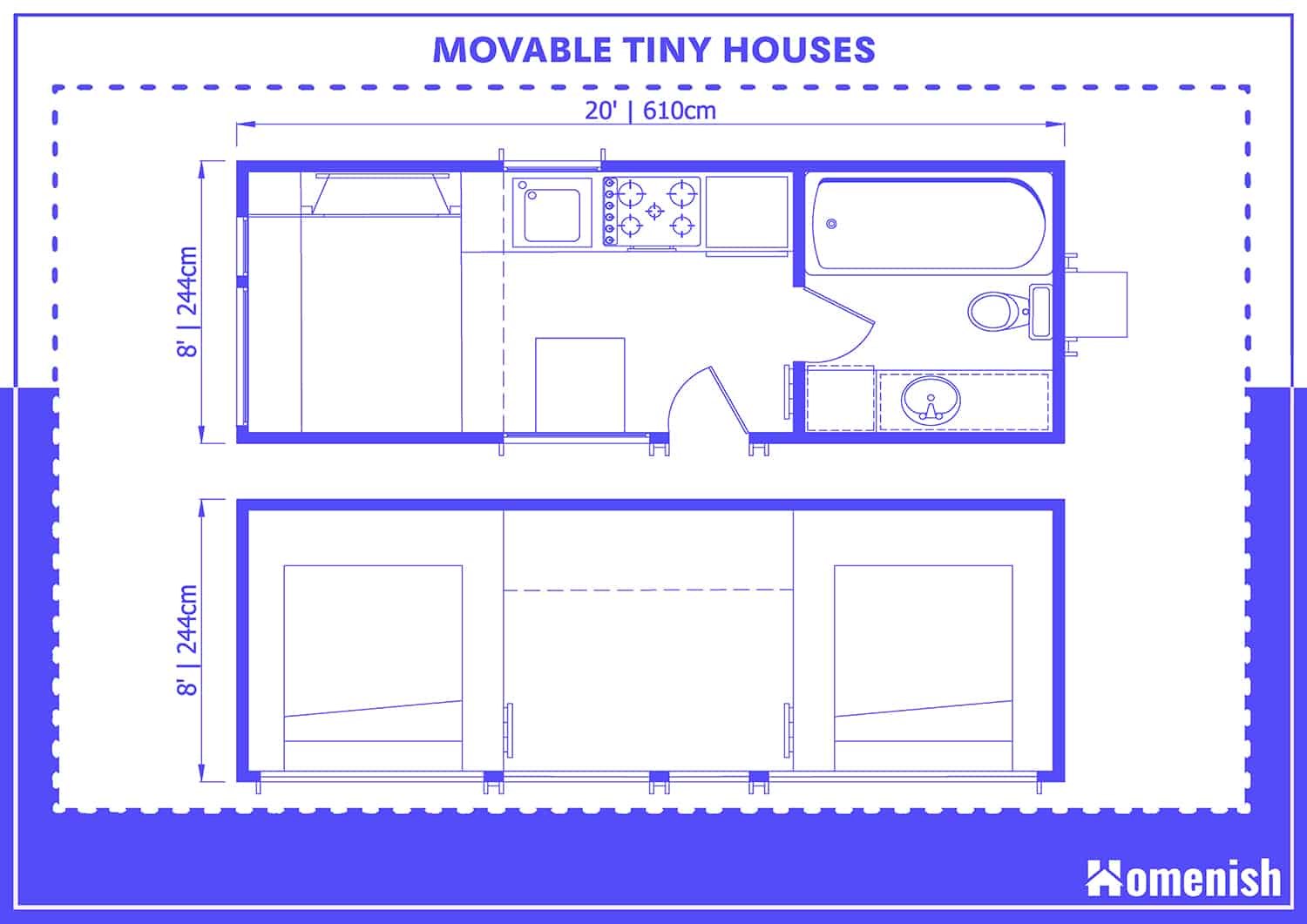 Movable Tiny House Dimensions