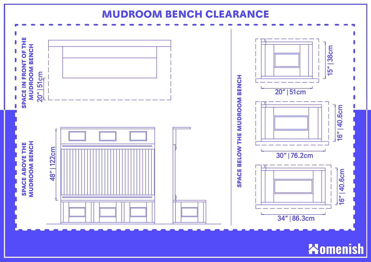 Mudroom Bench Clearance