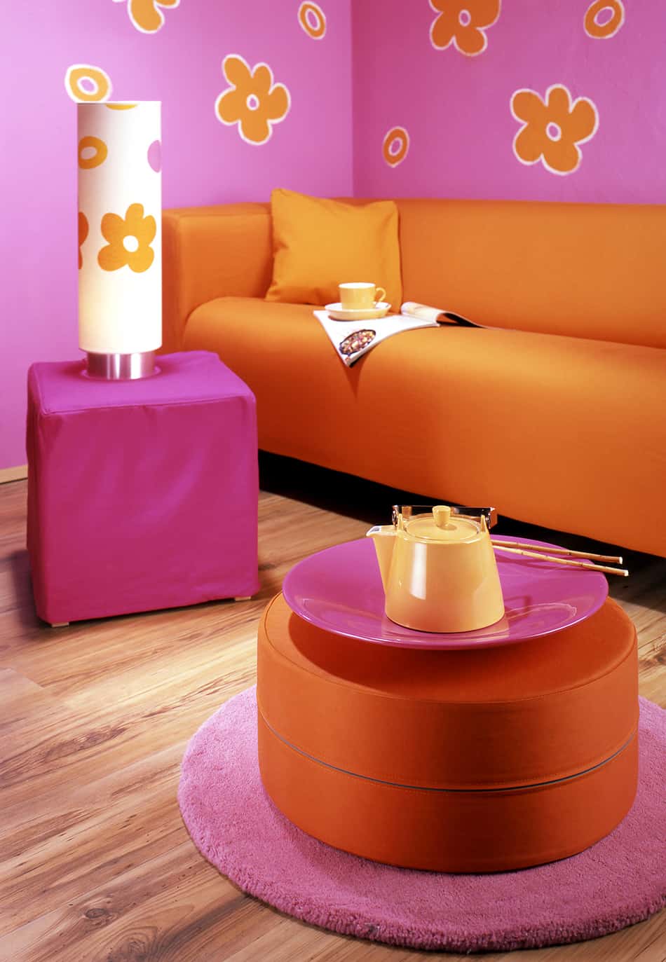 Orange + Pink