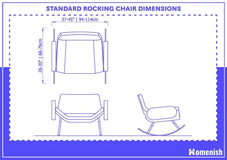 Rocking Chair Dimensions and Guidelines (with Pictures) Homenish