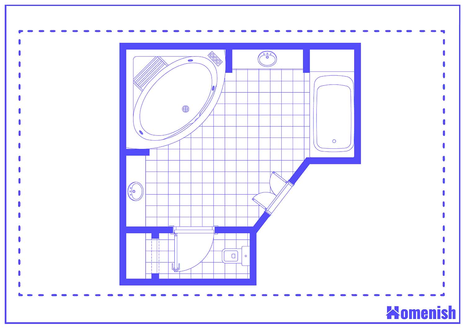 Corner Jacuzzi Layout