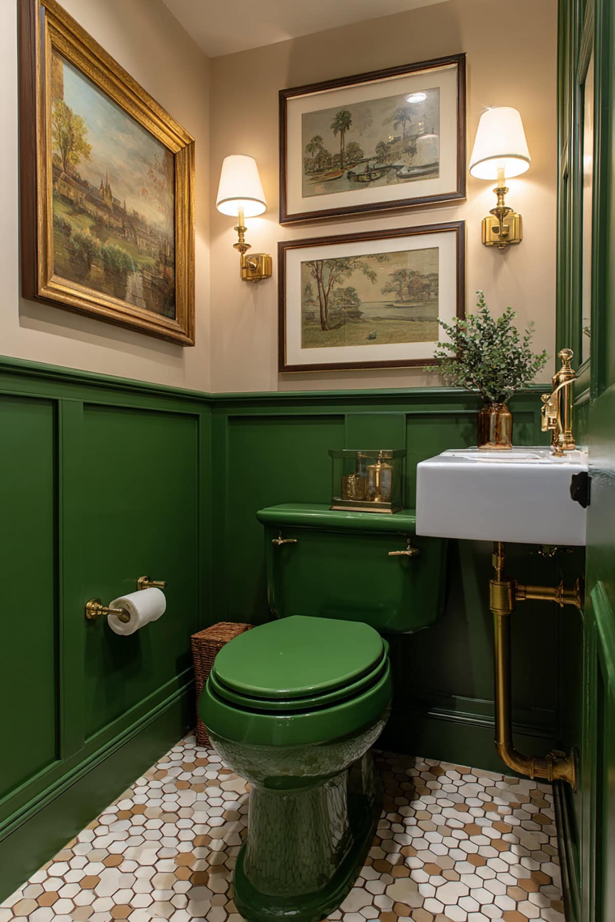 Green toilet
