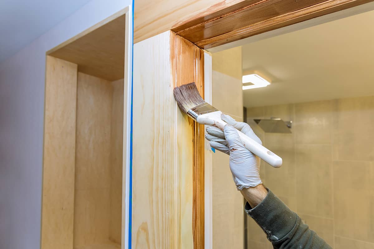 Staining a Front Door