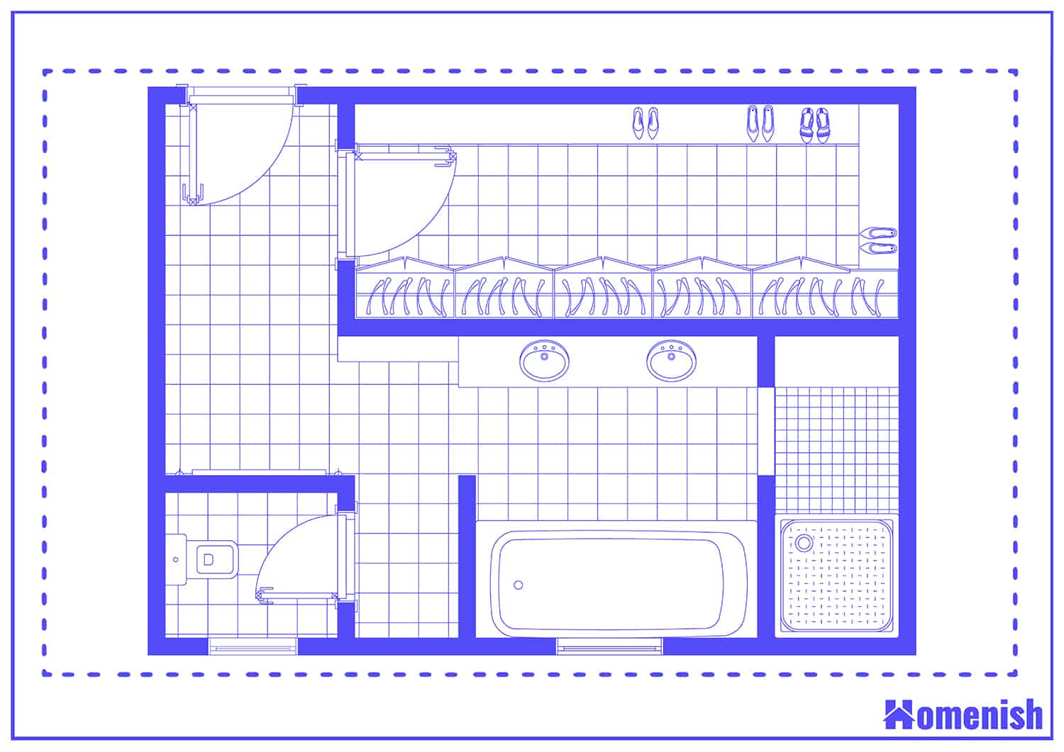 Washing and Dressing Layout