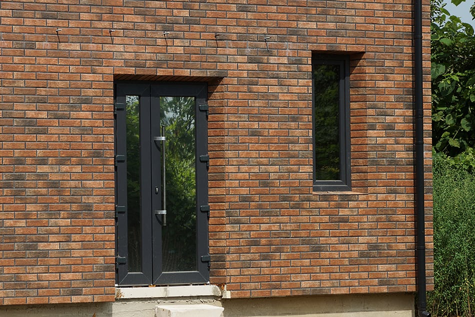 Black and Brown Brick