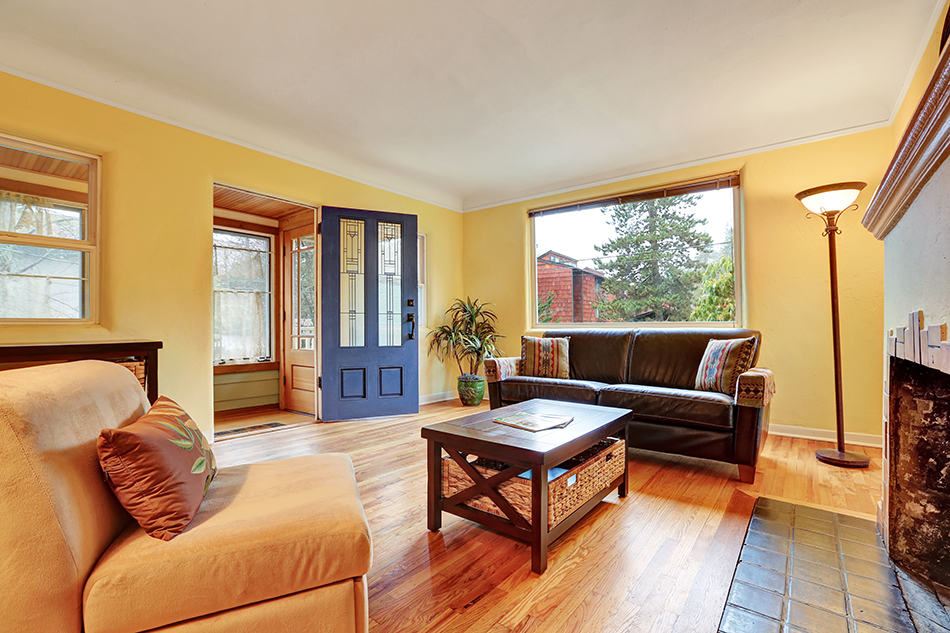 Bold Styles with Black Coffee Table, Sofas and Light Hardwood